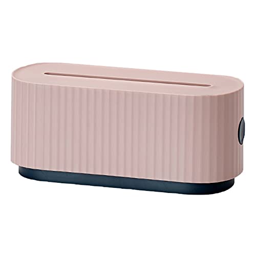 Csheng Kabelmanagementbox Kabelaufbewahrungsbox Kabelaufbewahrungsbox Datenstromkabelbuchse Kabelmanagementbox Ladeanordnung Plug-in-Hub Box Unter Desktop-Kabelbox TV-Kabel-Organizer Pink,One Size von Csheng