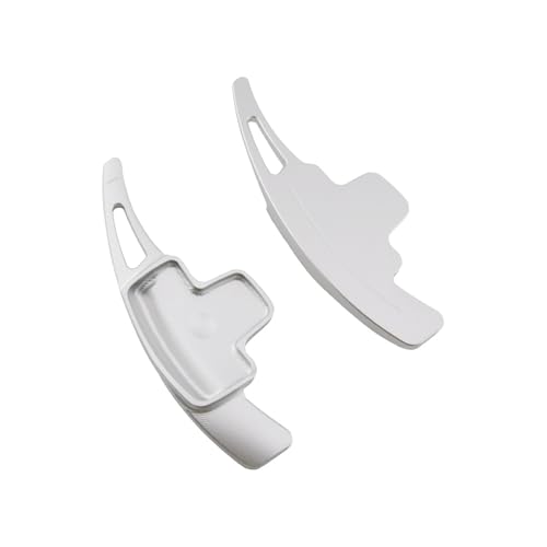 Csikoi 2 Stück Auto Aluminiumlegierung Schaltknäufe, für Audi Q7 2017-2019 Lenkrad Schaltwippen Verlängerung Shifter Extensions ersetzen Zubehör,C von Csikoi