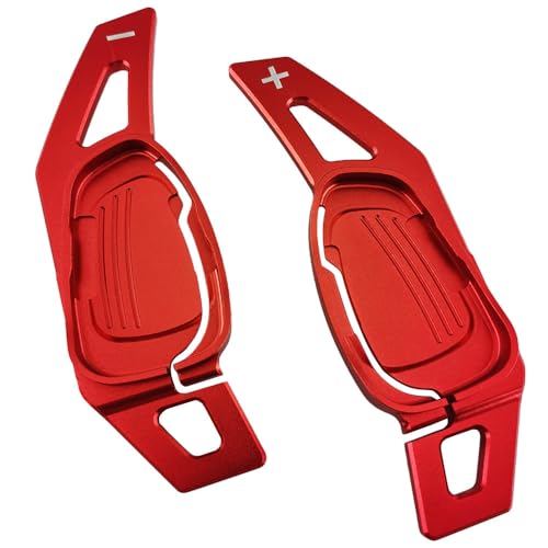 Csikoi 2 Stück Auto Aluminiumlegierung Schaltknäufe, für Audi S6 2015 Lenkrad Schaltwippen Verlängerung Shifter Extensions ersetzen Zubehör,C von Csikoi