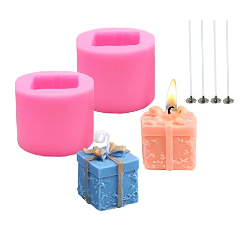 Csirnto Kerzengießform 2 Stück Silikonform Kerzen Gießform 3D Box Kerze Silikon Formen mit Kerzendochte DIY Kerzenformen zum Gießen als Heimdekorationen Handgemachte Seifenform Kerzen Selber Machen Csirnto Kerzengießform 2 Stück Silikonform Kerzen Gießform 3D Box Kerze Silikon Formen mit Kerzendochte DIY Kerzenformen zum Gießen als Heimdekorationen Handgemachte Seifenform Kerzen Selber Machen von Csirnto