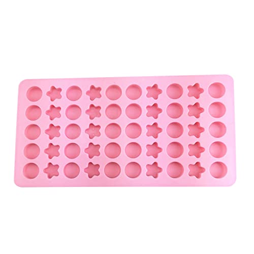 50-Loch Fondantformen Schokoladenformen Süßigkeitenform Stern Und Runde Form Silikonmaterial Für Die Küche Backen Von Schokolade von Csnbfiop