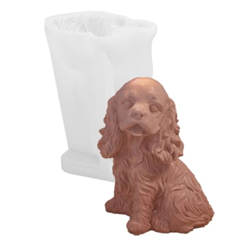 Detaillierte Silikonform zur Herstellung realistischer Hundefiguren, Hundeskulpturen, Silikonform für Kunst und Backen, Silikonform zum Basteln von Csnbfiop
