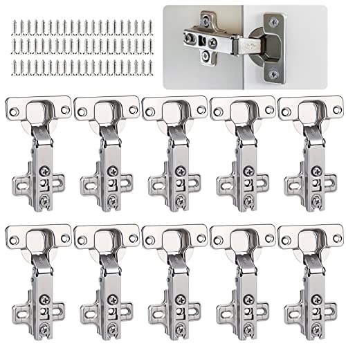 10 PCS Schrankscharniere, Kaltes Rollscharnier mit Schrauben, Full Overlay Mute Kitchen Units Türscharniere für Badezimmer Schlafzimmer Esszimmer 10 PCS Schrankscharniere, Kaltes Rollscharnier mit Schrauben, Full Overlay Mute Kitchen Units Türscharniere für Badezimmer Schlafzimmer Esszimmer von Csuntikulo