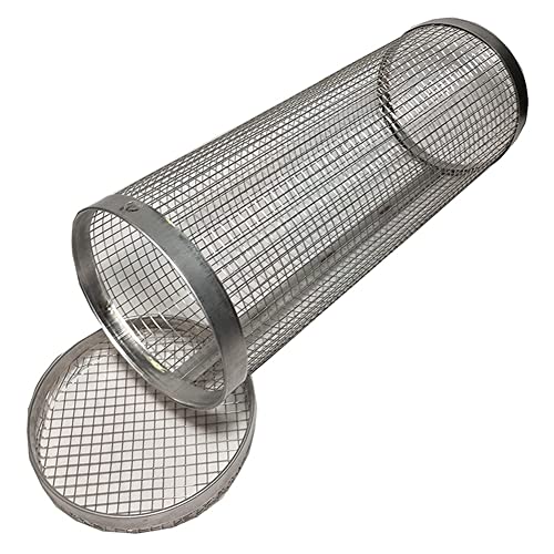 Ctwezoikmt BBQ Smoked Net Barbecue Zylinder Lagerfeuer Grill Eimer Camping Picknick Lagerfeuer Barbecue Eimer 20cm von Ctwezoikmt