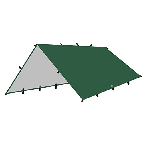 Ctwezoikmt Outdoor Markise Tarp Wasserdicht Camping Strand Sonnenschutz Shelter Schatten Regen Fliegen Zelt Grün 3 x 4 m von Ctwezoikmt