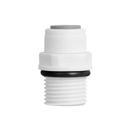 Ctyjia 1 Stück Adapter Fitting Verbindungsstück, 1/2" Außengewinde auf 3/8" Wasserfilter Fitting, für RO-System, Wasserreiniger von Ctyjia