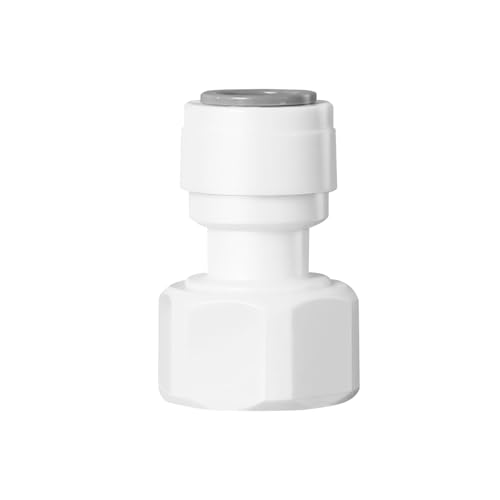 Ctyjia 1 Stück Adapter Fitting Verbindungsstück, 1/2" Innengewinde auf 3/8" Wasserfilter Fitting, für RO-System, Wasserreiniger von Ctyjia