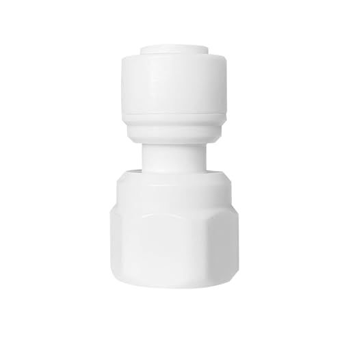 Ctyjia 1 Stück Wasser Schnellkupplung Fitting, 1/4" Rohr OD auf 10mm Innengewinde Adapter Fitting Verbindungsstück, für RO-System, Wasserreiniger von Ctyjia
