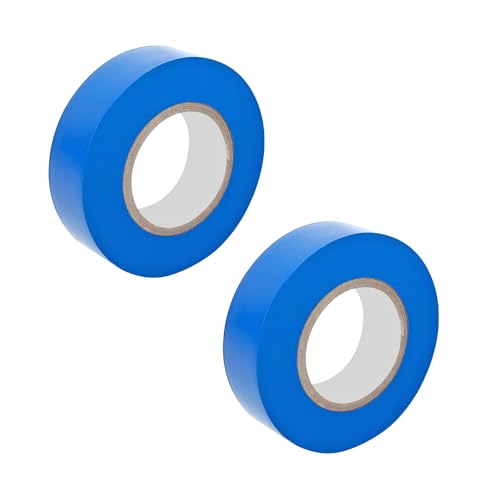 Ctyjia 2 Rollen PVC Klebeband, Wasserdicht Selbstklebendes Isolierband, Elektriker Klebeband für Isolieren, Reparieren, 18mm x 20m Blau Isolierband Ctyjia 2 Rollen PVC Klebeband, Wasserdicht Selbstklebendes Isolierband, Elektriker Klebeband für Isolieren, Reparieren, 18mm x 20m Blau Isolierband von Ctyjia