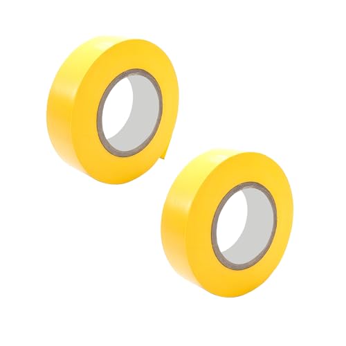 Ctyjia 2 Rollen PVC Klebeband, Wasserdicht Selbstklebendes Isolierband, Elektriker Klebeband für Isolieren, Reparieren, 18mm x 20m Gelb Isolierband Ctyjia 2 Rollen PVC Klebeband, Wasserdicht Selbstklebendes Isolierband, Elektriker Klebeband für Isolieren, Reparieren, 18mm x 20m Gelb Isolierband von Ctyjia