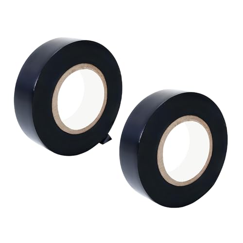 Ctyjia 2 Rollen PVC Klebeband, Wasserdicht Selbstklebendes Isolierband, Elektriker Klebeband für Isolieren, Reparieren, 18mm x 20m Schwarz Isolierband Ctyjia 2 Rollen PVC Klebeband, Wasserdicht Selbstklebendes Isolierband, Elektriker Klebeband für Isolieren, Reparieren, 18mm x 20m Schwarz Isolierband von Ctyjia