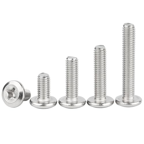 Ctyjia 20 Stück Flachrundkopf Invertiert Kreuzschlitzschrauben, M4x10mm, 304 Edelstahl Möbelschrauben, für Haushalt, Bauwesen Ctyjia 20 Stück Flachrundkopf Invertiert Kreuzschlitzschrauben, M4x10mm, 304 Edelstahl Möbelschrauben, für Haushalt, Bauwesen von Ctyjia