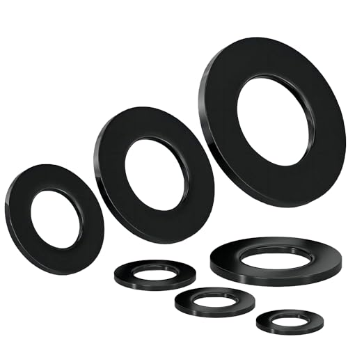 Ctyjia 20 Stück Flache Nylon Unterlegscheiben, M6, 6mm ID, 12mm OD, 2mm Dicke von Ctyjia