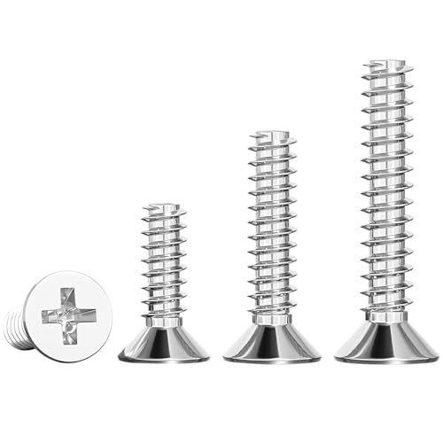 Ctyjia 20 Stück 304 Edelstahl Phillips Flachkopf Maschinenschrauben, M4x6mm Befestigungsschrauben für Heimwerker, Schreiner, Möbel Ctyjia 20 Stück 304 Edelstahl Phillips Flachkopf Maschinenschrauben, M4x6mm Befestigungsschrauben für Heimwerker, Schreiner, Möbel von Ctyjia