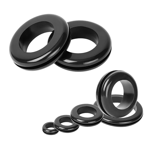 Ctyjia 20 Stück Gummistopfen, Bohrungsdurchmesser 16mm, Montagedurchmesser 20mm, Kabeldurchführung Gummi, Durchgangstüllen, Gummistopfen Ctyjia 20 Stück Gummistopfen, Bohrungsdurchmesser 16mm, Montagedurchmesser 20mm, Kabeldurchführung Gummi, Durchgangstüllen, Gummistopfen von Ctyjia