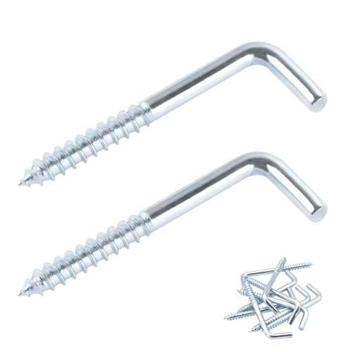 Ctyjia 20 Stück Schraubhaken, L Haken Haken Schrauben, M2,4 x 20 mm Wandhaken, Schraubhaken Gerade mit Schlitz, Hakenschrauben zum Aufhängen Ctyjia 20 Stück Schraubhaken, L Haken Haken Schrauben, M2,4 x 20 mm Wandhaken, Schraubhaken Gerade mit Schlitz, Hakenschrauben zum Aufhängen von Ctyjia
