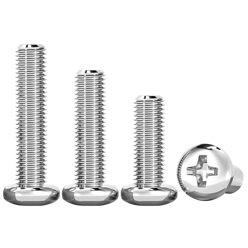 Ctyjia 20 Stück Kreuzschlitz Maschinenschrauben, M5x10mm 304 Edelstahl Linsenkopfschrauben, Rundkopfschrauben für Möbeleinbau Holz Montage Ctyjia 20 Stück Kreuzschlitz Maschinenschrauben, M5x10mm 304 Edelstahl Linsenkopfschrauben, Rundkopfschrauben für Möbeleinbau Holz Montage von Ctyjia