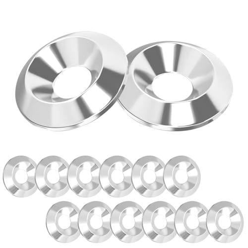 Ctyjia 20Stk Senkkopf Unterlegscheibe, Edelstahl Unterlegscheiben, M4 x 13mm Senkscheiben, Zierscheiben für Senkkopfschrauben von Ctyjia