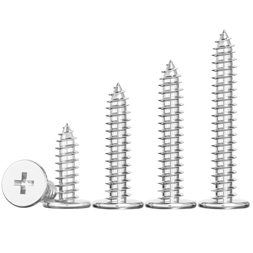 Ctyjia 20 Stück Dünner Selbstschneidende Schrauben, Kreuzschlitz Flachkopf Schrauben, 304 Edelstahl, M2 x 10 mm, Holzschrauben für Reparaturen Ctyjia 20 Stück Dünner Selbstschneidende Schrauben, Kreuzschlitz Flachkopf Schrauben, 304 Edelstahl, M2 x 10 mm, Holzschrauben für Reparaturen von Ctyjia