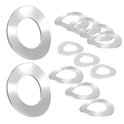 Ctyjia 20 Stück Wave Unterlegscheiben, Federscheiben Unterlegscheiben Edelstahl, M4 Unterlegscheiben, Federscheiben Wellscheiben von Ctyjia