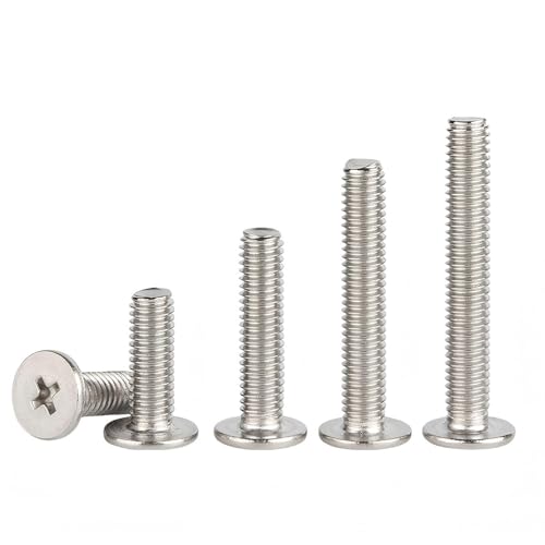 Ctyjia 20 Stück Dünn Flachrundkopf Kreuzschlitzschrauben, Edelstahl, Vollgewinde, M3x10mm Maschinenschrauben für Möbelmontage, Holzbearbeitungsprojekte Ctyjia 20 Stück Dünn Flachrundkopf Kreuzschlitzschrauben, Edelstahl, Vollgewinde, M3x10mm Maschinenschrauben für Möbelmontage, Holzbearbeitungsprojekte von Ctyjia