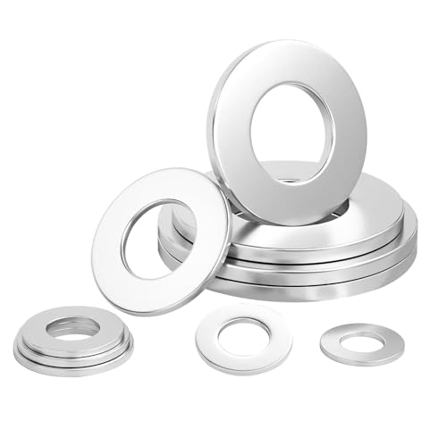 Ctyjia 25 Stück Unterlegscheiben Edelstahl, M5 x 8mm Beilagscheiben, Flachunterlegscheiben für Schrauben, Muttern & Gewindestangen von Ctyjia