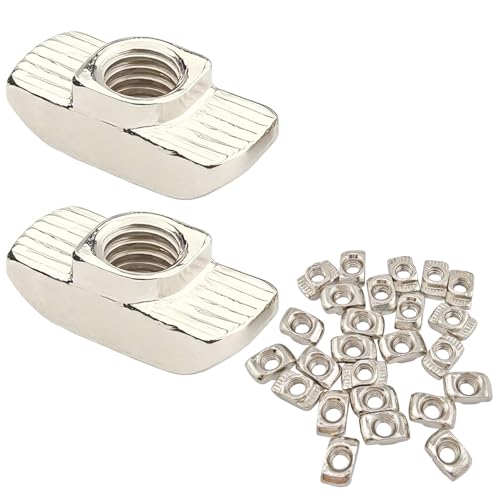 Ctyjia 25 Stück Nutensteine, M3 T Nut Nutsteine, T-Gleitmuttern, Kohlenstoffstahl Hammermutter, T-Slot Nutmuttern für 20 Serie Aluminiumprofil, M3×10×6mm Ctyjia 25 Stück Nutensteine, M3 T Nut Nutsteine, T-Gleitmuttern, Kohlenstoffstahl Hammermutter, T-Slot Nutmuttern für 20 Serie Aluminiumprofil, M3×10×6mm von Ctyjia