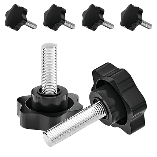 Ctyjia 4 Stück Klemmknopf Flügelschraube M4 x 10mm Sternschraube, Sterngriff Schrauben, Klemmknopf für Werkzeugmaschine, Elektronische Geräte Ctyjia 4 Stück Klemmknopf Flügelschraube M4 x 10mm Sternschraube, Sterngriff Schrauben, Klemmknopf für Werkzeugmaschine, Elektronische Geräte von Ctyjia