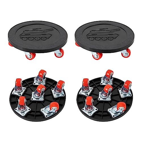 360° Rotierbare Möbelrollen mit 6 Transportroller, Möbel Transportrollen Set, Möbelheber und Möbelroller mit 4 Möbel Roller& 1 Lastenheber, Möbeltransportrollen für Schwere Möbel Schränke von CuCummoo