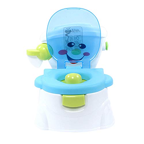 Kinder Toilette Töpfchen WC Baby Toilette Toilettensitz Babytopf Baby Toilettentrainer Training Geruchlos Weich Urinal Trainer Stuhl Babytopf Anti-Spritzschutz PP(blau) von CuCummoo