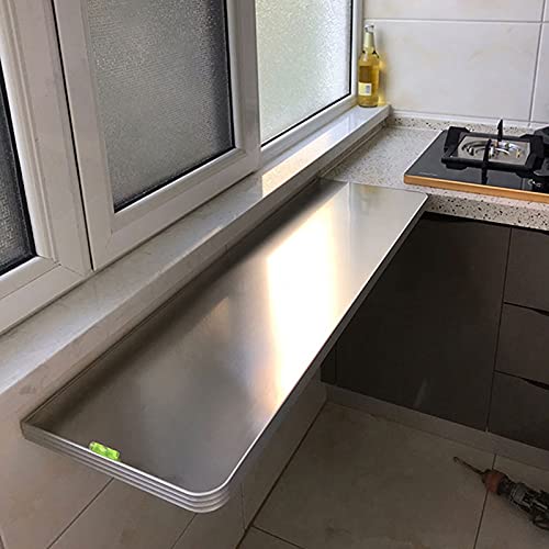 CuNtoHHH An der Wand montierter Klapptisch für die Küche, herunterklappbarer Wandtisch, Kleiner Esstisch, Frühstücksbartisch, Computerarbeitsplatz, mit Halterungen (Größe: 60 × 30 cm/23 Zoll × 12 Zol CuNtoHHH An der Wand montierter Klapptisch für die Küche, herunterklappbarer Wandtisch, Kleiner Esstisch, Frühstücksbartisch, Computerarbeitsplatz, mit Halterungen (Größe: 60 × 30 cm/23 Zoll × 12 Zol von CuNtoHHH