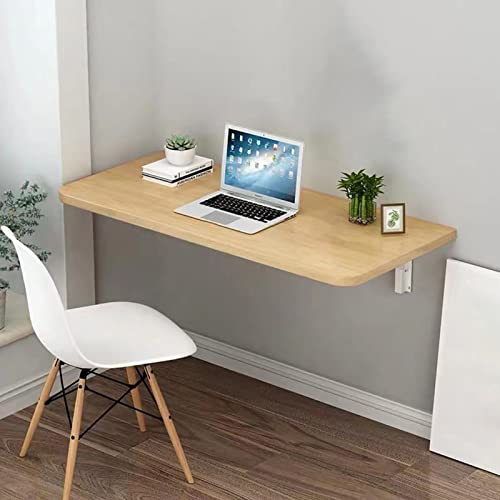 CuNtoHHH Laptop-Schreibtisch, Klapptisch aus Holz zur Wandmontage, Klapptisch, klappbare Werkbank für kleine Räume, wandmontierter Schreibtisch, schwebender Schreibtisch, platzsparend, herunterklappb CuNtoHHH Laptop-Schreibtisch, Klapptisch aus Holz zur Wandmontage, Klapptisch, klappbare Werkbank für kleine Räume, wandmontierter Schreibtisch, schwebender Schreibtisch, platzsparend, herunterklappb von CuNtoHHH