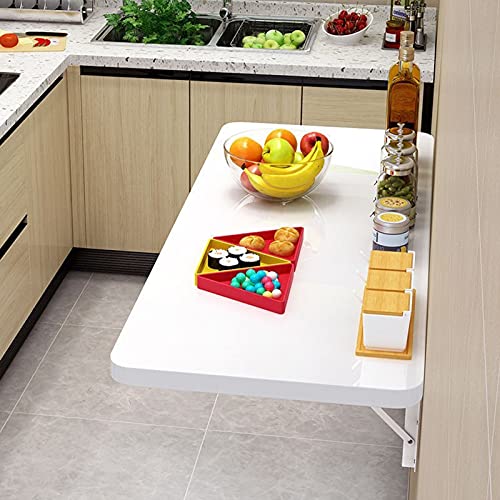 CuNtoHHH Wandklapptisch für Waschküche, Küchen-Esstisch, an der Wand montierte klappbare Werkbank, umwandelbarer Computerarbeitsplatz, Schreibtisch für Home-Office, Garage, Kellerbar, mit Halterungen CuNtoHHH Wandklapptisch für Waschküche, Küchen-Esstisch, an der Wand montierte klappbare Werkbank, umwandelbarer Computerarbeitsplatz, Schreibtisch für Home-Office, Garage, Kellerbar, mit Halterungen von CuNtoHHH