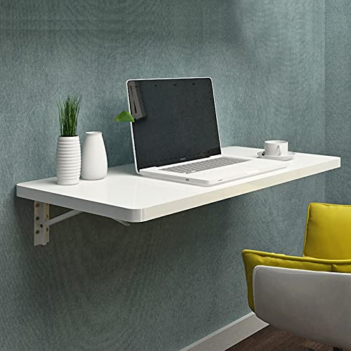 CuNtoHHH Weißer, an der Wand montierter Schreibtisch, Klapptisch, Computer-Arbeitsplatz, schwebender Küchen-Esstisch, platzsparend, für Zuhause, Büro, Schlafzimmer, hängender Klapptisch, kompakt und CuNtoHHH Weißer, an der Wand montierter Schreibtisch, Klapptisch, Computer-Arbeitsplatz, schwebender Küchen-Esstisch, platzsparend, für Zuhause, Büro, Schlafzimmer, hängender Klapptisch, kompakt und von CuNtoHHH