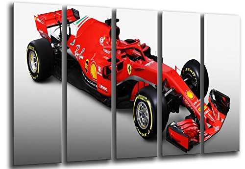 Bild auf Holz, Motiv: Formel 1, Ferrari F1 SF71-H, Ferrari F1 2018, Sebastian Vettel, Kimi Raikkonen, 165 x 62 cm, Druck in Fotoqualität Artikelnummer: 27114. von Cuadros Cámara