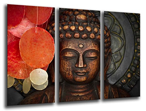Wandbild - Buddha, Buddha, Entspannung, Zen, Meditation, Entspannung, 97 x 62 cm, Holzdruck - XXL Format - Kunstdruck, ref.26007 von Cuadros Cámara