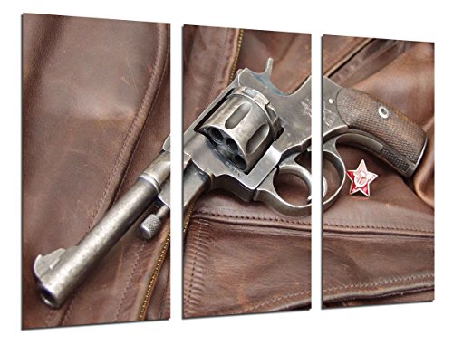 Wandbild - Waffen, Vintage Gun, 97 x 62 cm, Holzdruck - XXL Format - Kunstdruck, ref.26287 von Cuadros Cámara