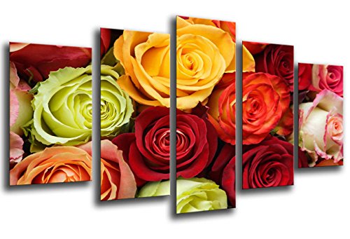 Wandbild - Blumen, Rosen, 165 x 62 cm, Holzdruck - XXL Format - Kunstdruck, ref.26238 von Cuadros Cámara