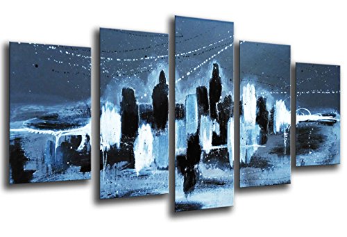 Wandbild - Bild Abstrakte Kunst, 165 x 62 cm, Holzdruck - XXL Format - Kunstdruck, 26178 von Cuadros Cámara