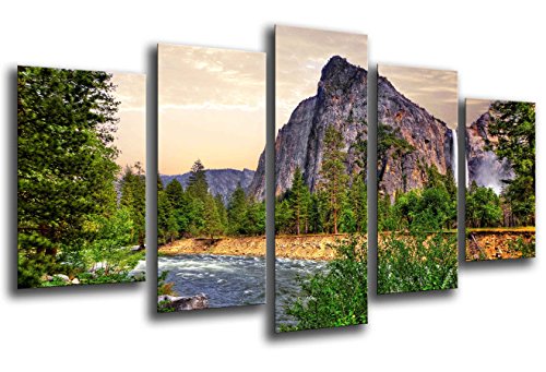 Wandbild - Yosemite-Landschaft, Natur USA, 165 x 62 cm, Holzdruck - XXL Format - Kunstdruck, ref.26060 von Cuadros Cámara
