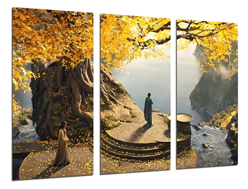 Cuadros Camara Kamerabild Set mit 3 dekorativen Wandbildern, Dekoration für Wohnzimmer, Schlafzimmer, Zimmer, Herr der Ringe, der Hobbit, (97 x 62 cm) von Cuadros Camara