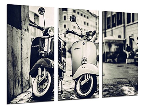 Wandbild - Bild Motorräder Vespa Vintage, 97 x 62 cm, Holzdruck - XXL Format - Kunstdruck, 26307 Wandbild - Bild Motorräder Vespa Vintage, 97 x 62 cm, Holzdruck - XXL Format - Kunstdruck, 26307 von Cuadros Camara