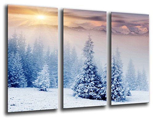 Wandbild - Winter Snowy Landschaft, 97 x 62 cm, Holzdruck - XXL Format - Kunstdruck, ref.26072 Wandbild - Winter Snowy Landschaft, 97 x 62 cm, Holzdruck - XXL Format - Kunstdruck, ref.26072 von Cuadros Cámara