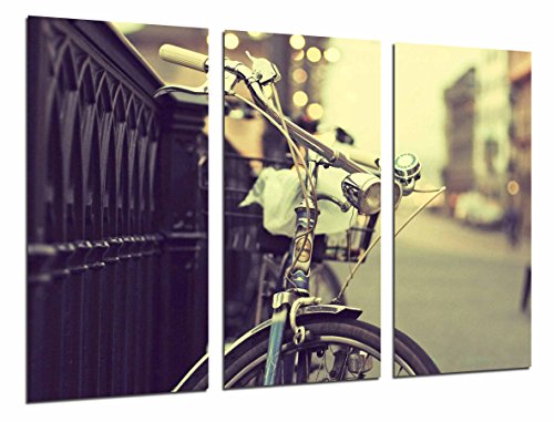 Wandbild - Sepia Vintage Fahrrad, 97 x 62 cm, Holzdruck - XXL Format - Kunstdruck, ref.26622 von Cuadros Cámara