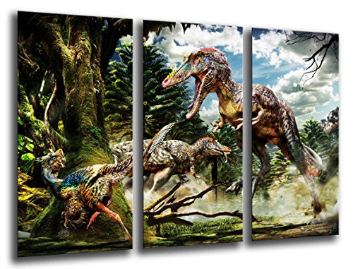 Wandbild - Dinosaurier, T-Rex, 97 x 62 cm, Holzdruck - XXL Format - Kunstdruck, ref.26038 von Cuadros Cámara