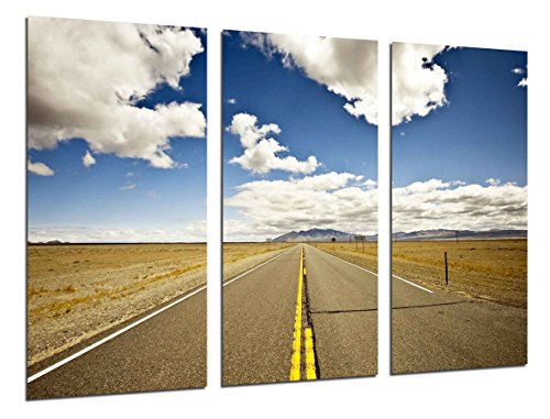 Wandbild - Autobahn, Route 66, 97 x 62 cm, Holzdruck - XXL Format - Kunstdruck, ref.26318 von Cuadros Cámara