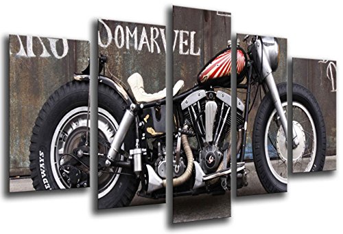 Wandbild - Harley Davidson Motorrad, altes Weinlese-Motorrad, 165 x 62 cm, Holzdruck - XXL Format - Kunstdruck, ref.26552 Wandbild - Harley Davidson Motorrad, altes Weinlese-Motorrad, 165 x 62 cm, Holzdruck - XXL Format - Kunstdruck, ref.26552 von Cuadros Cámara