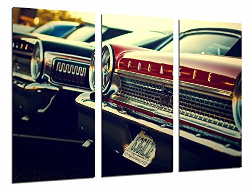 Wandbild - Oldtimer, Ford Galaxy, 97 x 62 cm, Holzdruck - XXL Format - Kunstdruck, ref.26605 von Cuadros Cámara