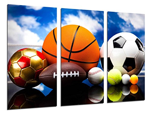 Wandbild - Sportspiele, Fußball, 97 x 62 cm, Holzdruck - XXL Format - Kunstdruck, ref.26393 von Cuadros Cámara