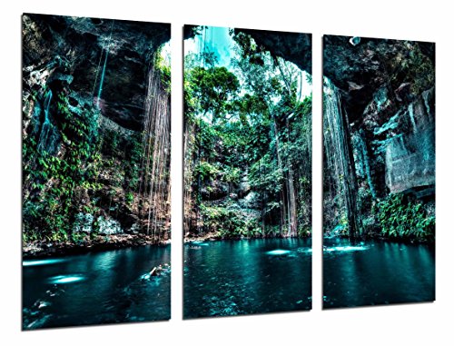 Wandbild - Untergrundsee Natur, Natur, Cenote, 97 x 62 cm, Holzdruck - XXL Format - Kunstdruck, ref.26778 von Cuadros Cámara